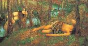 John William Waterhouse A Naiad or Hylas with a Nymph oil painting